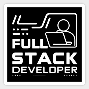 Full Stack Developer Simple Text Magnet